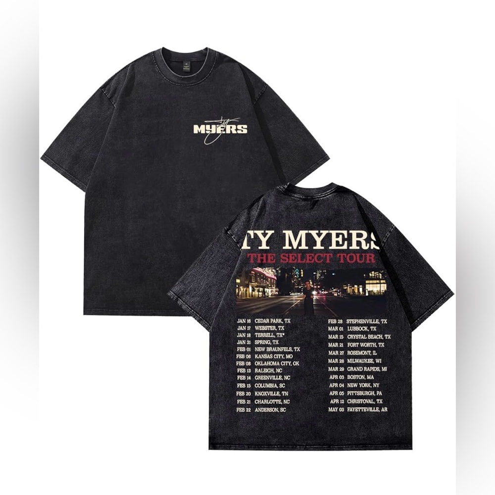 Ty Myers concert shirt